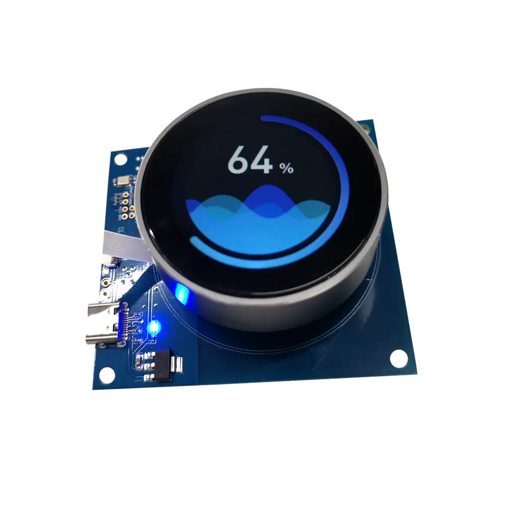 Wisecoco Custom Ui 1.43 Inch Ronde Oled Display Smart Roterende Schakelaar Knop Scherm