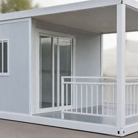 Cabine de toilette préfabriquée en kit, portable, en panneaux sandwich, modulaire, démontable, structure en acier