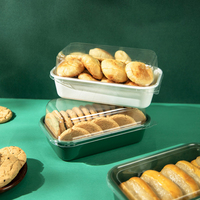 Boîtes à gâteaux transparentes de boulangerie avec couvercle, boîte en plastique Pet, boîte d'emballage de Dessert, récipient à gâteaux, vente en gros
