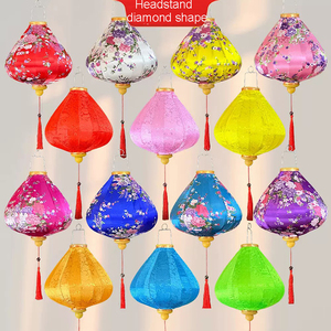 Đèn lồng vải lụa Việt Nam có thể gập lại, chống thấm nước, có tua rua, dùng cho đám cưới Trung Quốc, Tết Nguyên đán - Product Image 6