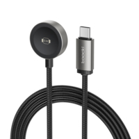 Chargeur magnétique stable Toocki 5W pour montre, câble de charge sans fil à alignement puissant, tressé, portable pour modèles IWatch