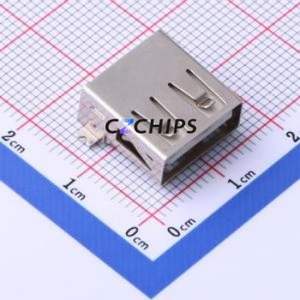 904-241A2031S10100 USB Connector SMD Connector ( Connector Type: Type-A )( Protocol Standard: USB 2.0 )( Gender: Female ) - Product Image 1