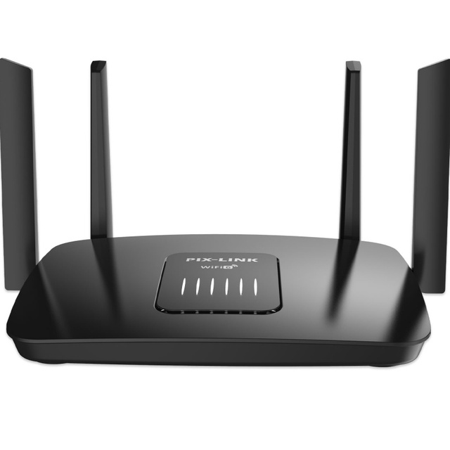 WiFi 6 AX1800 Dual Band Gigabit Router 2.4G/5GHz 5-Core with OFDMA Firewall High Gain Antennas for Home Office