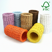 2mm * 50m fil torsadé naturel artisanat macramé chaîne bricolage raphia papier ficelle fil de fer inclus pour les mariages saint valentin