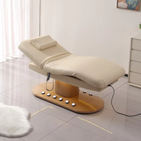 Table de massage électrique à 3 moteurs pour salon de beauté de luxe, lit de spa facial moderne et esthétique, réglable, pour clinique médicale avec chauffage