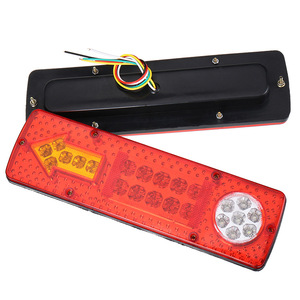 ไฟท้ายรถพ่วง LED 12V สีแดง ไฟเบรก ไฟเลี้ยว ไฟถอยหลัง สำหรับรถบรรทุก รถพ่วง รถตู้ขนาดใหญ่ วัสดุ ABS - Product Image 1