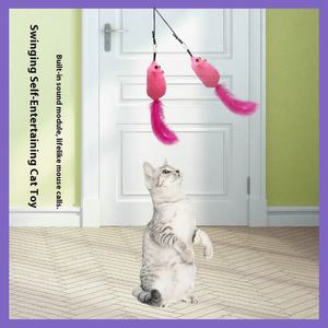 Uçan kuş ve patlama ses peluş kedi oyuncaklar kendinden Hi Barking fare elektrik gerekmez can sıkıcı Pet çiğnemek oyuncaklar hafifletir - Product Image 2