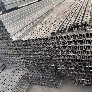 Support en acier personnalisé en forme de C, profilé en C, profilé Unistrut, profilé en C pour système de montage solaire - Product Image 6