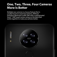 Blackview A80 2 Go + 16 Go, Quad caméras arrière, batterie 4200 mAh, écran 6,2 pouces, Android 10.0, MTK6737V/W Quad Core, double SIM, 4G, téléphone robuste