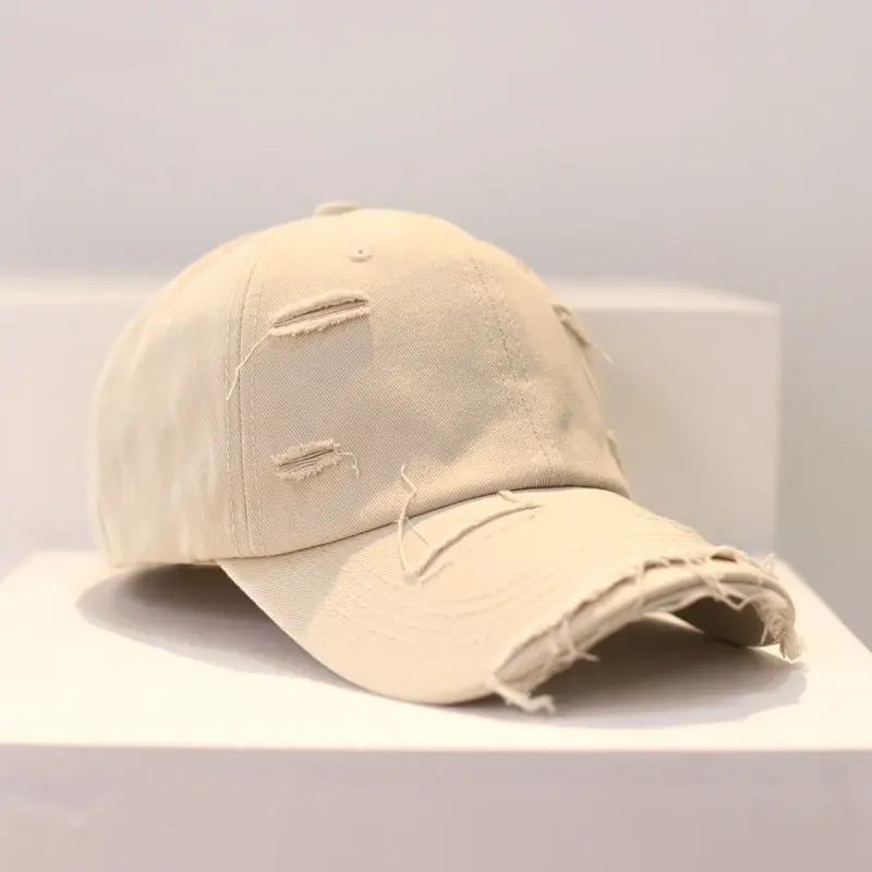 High quality distressed caps customizable baseball cap with logo custom
