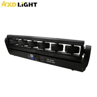 Barre de lumière laser DJ à 6 têtes, faisceau mobile pour discothèque, avec contrôle par moteur pas à pas, RVB couleur unique ou RVB multicolore