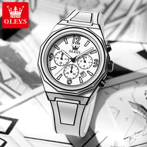 OLEVS 5622 디자인 실리콘 스트랩 방수 십대 캐주얼 만화 학생 라인 애니메이션 스타일 석영 시계 픽셀 스타일 손목시계 - Product Image 2