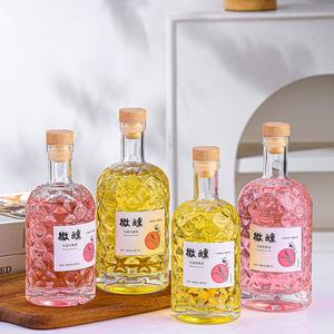 Bouteilles <span class=keywords><strong>de</strong></span> vodka en verre avec étiquette personnalisée <span class=keywords><strong>de</strong></span> 375ml 500ml Bouteille <span class=keywords><strong>de</strong></span> rhum <span class=keywords><strong>de</strong></span> liqueur <span class=keywords><strong>de</strong></span> <span class=keywords><strong>gin</strong></span> whisky en verre <span class=keywords><strong>de</strong></span> 16oz avec bouchon en liège - Product Image 3