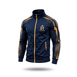 Chándal Azul Marino para Hombre LONG MISSION, Manga Larga con Cremallera, Deportivo, Transpirable, Corte Regular, Ropa de Invierno, 100% Algodón, Ligero - Product Image 4