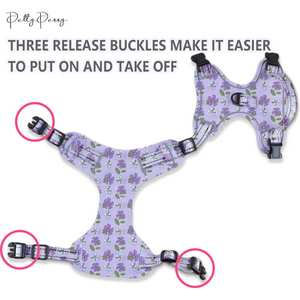 Multi-color Striped Fashion Customizable Nylon Pet <b>Harness</b>-Adjustable Breathable Durable & Comfortable - Product Image 6