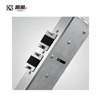 Porte de sécurité en aluminium de haute qualité de style moderne USA avec mécanisme pivotant pour entrée résidentielle