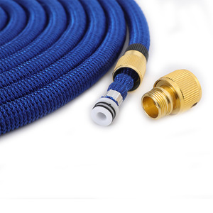 Huabangshi Expandable Water Hose 3X Extendable Aluminum Alloy <b>Braided</b> Garden Hose <b>For</b> Car Washing And Watering Plants - Product Image 1