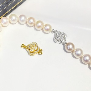 สร้อยคอเงินแท้ S925 แบบแม่เหล็ก ตัวล็อคแบบเม็ดเดี่ยว ทำมือ พร้อมตัวล็อคแบบลูกปัด DIY สำหรับประดับมุก  ตัวเว้นระยะ 3 มม. สำหรับงานเครื่องประดับ - Product Image 2