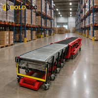 Système de convoyeur mobile automatisé Goldtec pour la manutention des matériaux en entrepôt, le chargement et le déchargement des conteneurs et des camions, convoyeur à bande
