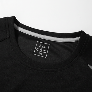 Logotipo personalizado Transpirable Secado rápido Gimnasio Atlético Camisetas de poliéster Entrenamiento Fit Deporte Correr Gimnasio Camiseta - Product Image 1