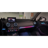 Éclairage d'ambiance dynamique 64 couleurs pour Audi A3 S3 8V 2013-2020, accessoires de mise à niveau de l'éclairage intérieur de voiture, éclairage de la grille d'aération