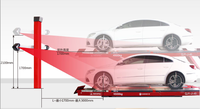 Aligneur 3D de roues à haute précision avec suivi automatique, machine d'alignement des roues CE ISO pour atelier de réparation automobile - S70PLUS