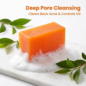 Jabón en Barra con Aceite Esencial de Árbol de Té y Extracto de Caqui - Jabón Antibacterial para Eliminar el Olor Corporal, Cuidado de la Piel, OEM/ODM - Product Image 2