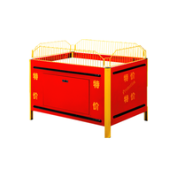 En gros populaire pliant galvanoplastie supermarché promotion support de table