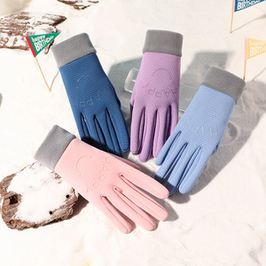 <strong>Children's</strong> Winter/autumn <strong>Gloves</strong> Outdoor Riding Cold-proof Fleece-lined Windproof Full-fingered Cute Warm for Biking - Product Image 4