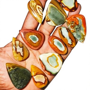 Cabujón de Ágata Jaspe Policromada Natural, Cristales Curativos de Cuarzo, Certificado por Terceros, Sin Tratamientos, Piedra Preciosa FAIJAN GEMS 1 - Product Image 1