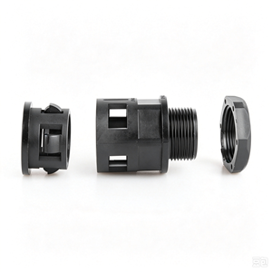 Plastic Corrugated Pipe <b>Connector</b> <b>Quick</b> Straight Push In Fitting For Flexible Conduit Tubing Connection - Product Image 2