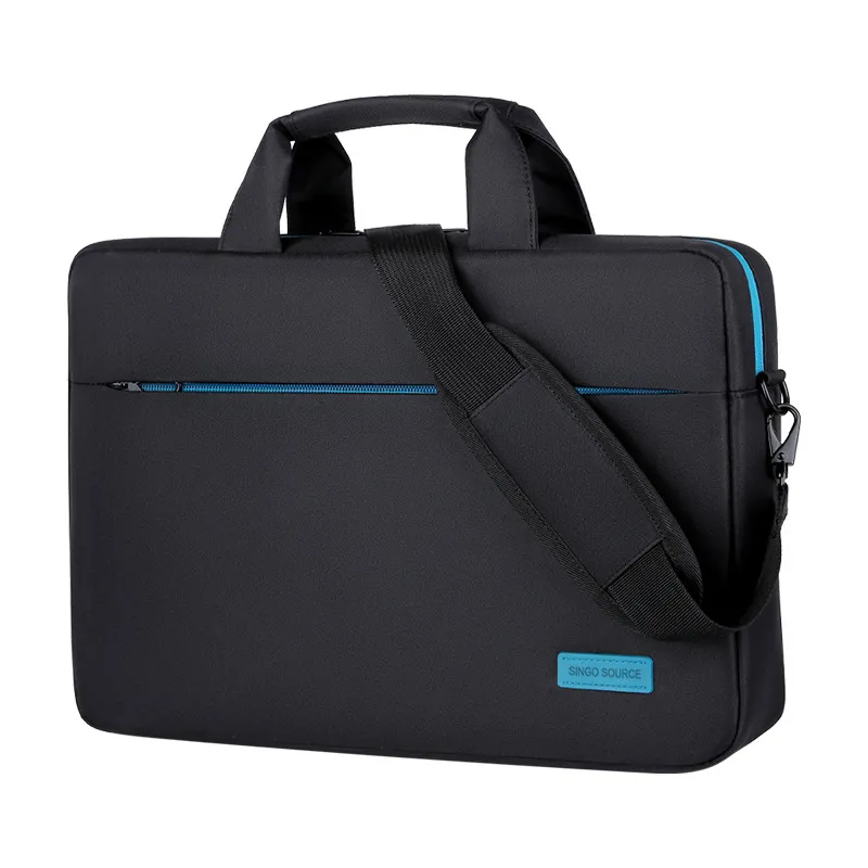 कस्टम लोगो के साथ ब्रीफकेस कंप्यूटर बिजनेस लैपटॉप मैसेंजर बैग पुरुषों के लिए शोल्डर यूनिसेक्स ऑफिस टोट बैग