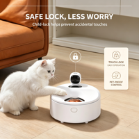 Distributeur intelligent d'aliments humides avec caméra, tête rotative à 300 degrés, refroidissement et chauffage semi-conducteurs