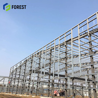 Nave Industrial Prefabricada de Acero, Estructura Metálica Resistente para Taller, Fábrica, Apartamento u Hospital