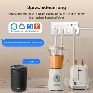 Regleta Inteligente WiFi Zigbee Matter EU LangYeao de 3500W 16A, 4 Tomas de Corriente con Control Independiente, 3 Puertos USB y 1 Tipo-C, Compatible con Home Assistant y <span class=keywords><strong>Alexa</strong></span> - Product Image 4