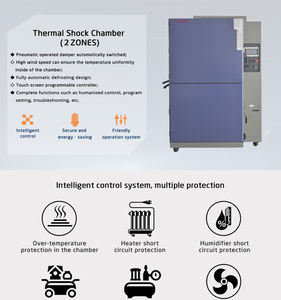 O equipamento de teste eletrônico 2 do poder da garantia ± 0.01 ℃ 1 do ano zona a câmara do teste de choque térmico para as peças de automóvel - Product Image 6