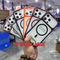 Coque de téléphone portable magnétique bicolore à détection cutanée 2-en-1 populaire de l'usine BAILI pour iPhone 12/13/14/15/16/17/18 PRO MAX