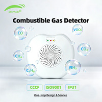 Detector de Gas Combustible para Cocina Doméstica con WiFi, Alarma Sonora y Luminosa de Metano, Sistema de Alarma de Gas de Alta Sensibilidad