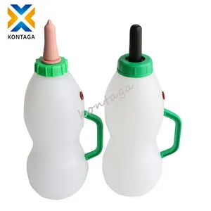 Hot Selling Animal Feeding Equipment Thicken Material Plastic Calf Cow Milk Feeding Bottle