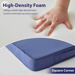 <span class=keywords><strong>Coussin</strong></span> de sol carré portable, <span class=keywords><strong>coussin</strong></span> de chaise rembourré épais avec housse amovible à fermeture éclair, <span class=keywords><strong>coussin</strong></span> confortable <span class=keywords><strong>pour</strong></span> une utilisation en intérieur et en extérieur - Product Image 4