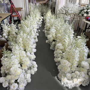 ดอกไม้ประดิษฐ์สีขาวคุณภาพสูง ขนาด 2.5 ฟุต สำหรับตกแต่งทางเดินงานแต่งงาน - Product Image 2