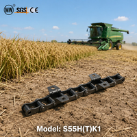 Chaîne agricole de type S S55H(T)K1 pour moissonneuse-batteuse avec attache, chaîne d'entraînement de machine durable