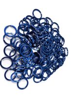 Anneau double boucle en acier inoxydable, options multi-tailles, connexion robuste à double boucle, fabrication de bijoux DIY (bracelets, colliers)