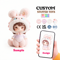Peluche personnalisée, mignonne et tendance, en forme de chat gris, réalisée avec la technique de broderie et un tissu doux, poupée en peluche exclusive personnalisée