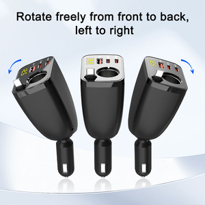 OEM Auto Zigaretten anzünder Adapter Supers chn eller QC3.0 PD 20W/30W Typ C 4-in-1 einziehbares Kabel Auto ladegerät für mehrere OTP OVP - Product Image 5