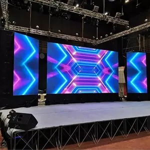 Pantalla Led interior P2.9 2,9mm P3.91 3,91mm P4.81 4,81mm alquiler pantalla Led pared curva empalme sin costuras Panel de pantalla pared de video