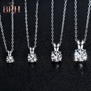 Collar de Moissanita 0.5CT 1CT 2CT 3CT, Collar de Plata de Ley 925 con Certificado Gra - Product Image 4