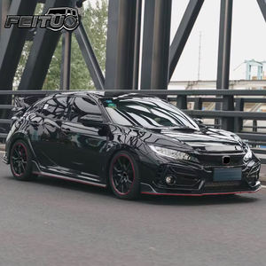 Kit carrosserie FEITUO pour <span class=keywords><strong>Honda</strong></span> <span class=keywords><strong>Civic</strong></span> FK8 <span class=keywords><strong>Type</strong></span> <span class=keywords><strong>R</strong></span> 1:1 Widebody Kit Pare-chocs avant Calandre avant Capot Aile Roue Frown - Product Image 4