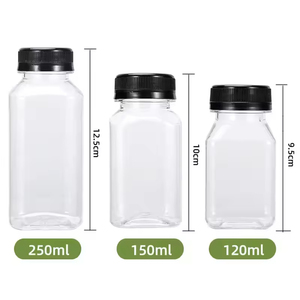 <span class=keywords><strong>Botella</strong></span> de Plástico Desechable Personalizada de Gran Capacidad, <span class=keywords><strong>Botella</strong></span> de Plástico Transparente para Beber Jugo con Tapas - Product Image 2
