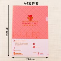 Boîtier en PP transparent blanc Impression couleur numérique haute définition personnalisée Dossiers de fichiers A4 en L personnalisés